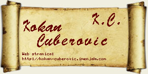 Kokan Čuberović vizit kartica